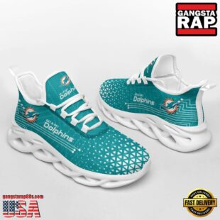 NFL Miami Dolphins Electrical Circuit Sport Team Max Soul Shoes