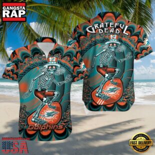 NFL Miami Dolphins Grateful Dead Unisex Hawaiian Shirt