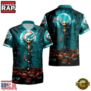 NFL Miami Dolphins Halloween Jack Hawaiian Shirt