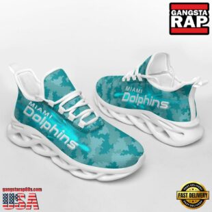 NFL Miami Dolphins Knitted Camouflage Sport Team Max Soul Shoes