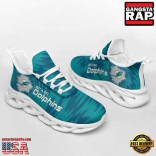 NFL Miami Dolphins Zebra Sport Team Max Soul Shoes