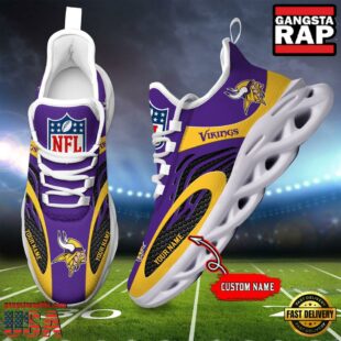 NFL Minnesota Vikings Custom Max Soul Shoes