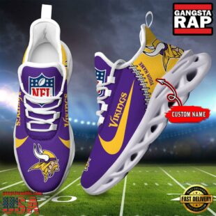 NFL Minnesota Vikings Custom Name Max Soul Shoes Gift For Fans