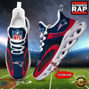 NFL New England Patriots Custom Max Soul Shoes