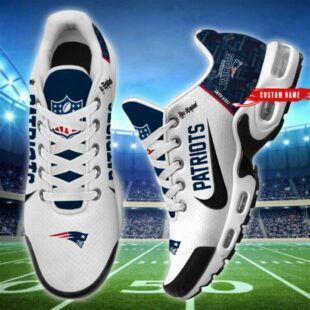 NFL New England Patriots Custom Name Air Max Plus Shoes