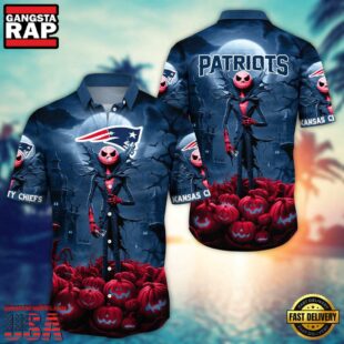 NFL New England Patriots Halloween Jack Hawaiian Shirt