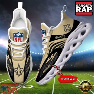 NFL New Orleans Saints Custom Max Soul Shoes