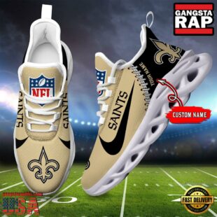 NFL New Orleans Saints Custom Name Max Soul Shoes Gift For Fans