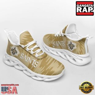 NFL New Orleans Saints Zebra Sport Team Max Soul Shoes