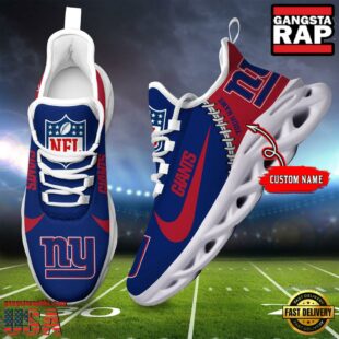 NFL New York Giants Custom Name Max Soul Shoes Gift For Fans