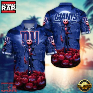 NFL New York Giants Halloween Jack Hawaiian Shirt