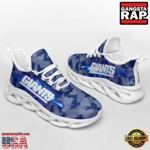 NFL New York Giants Knitted Camouflage Sport Team Max Soul Shoes