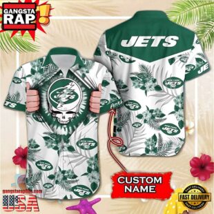 NFL New York Jets Grateful Dead Personalized Unisex Hawaiian Shirt