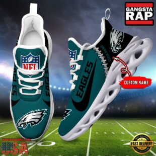 NFL Philadelphia Eagles Custom Name Max Soul Shoes Gift For Fans