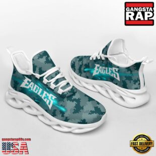 NFL Philadelphia Eagles Knitted Camouflage Sport Team Max Soul Shoes