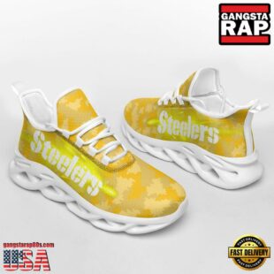 NFL Pittsburgh Steelers Knitted Camouflage Sport Team Max Soul Shoes