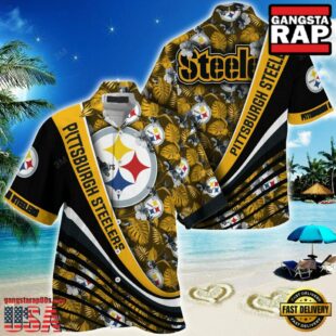 NFL Pittsburgh Steelers Summer Hawaii Shirt With Tropical Flower Pattern