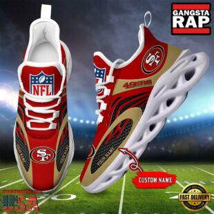 NFL San Francisco 49ers Custom Max Soul Shoes