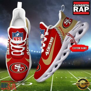 NFL San Francisco 49ers Custom Name Max Soul Shoes Gift For Fans