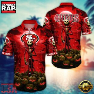 NFL San Francisco 49ers Halloween Jack Hawaiian Shirt