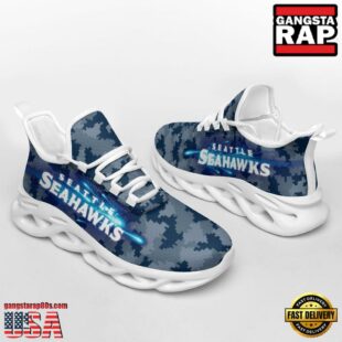 NFL Seattle Seahawks Knitted Camouflage Sport Team Max Soul Shoes