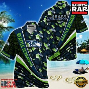 NFL Seattle Seahawks Summer Hawaii Shirt With Tropical Flower Pattern