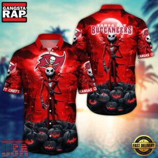 NFL Tampa Bay Buccaneers Halloween Jack Hawaiian Shirt