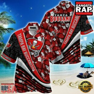 NFL Tampa Bay Buccaneers Summer Hawaii Shirt With Tropical Flower Pattern