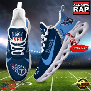 NFL Tennessee Titans Custom Name Max Soul Shoes Gift For Fans