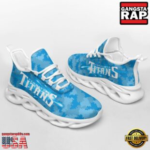 NFL Tennessee Titans Knitted Camouflage Sport Team Max Soul Shoes