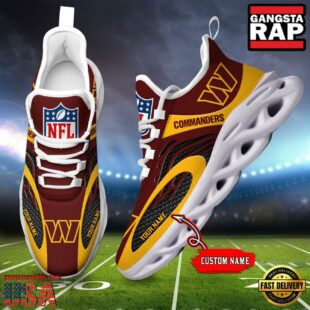 NFL Washington Commanders Custom Max Soul Shoes