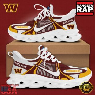 NFL Washington redskins Blue White Stripes Logo Custom Clunky Max Soul Shoes