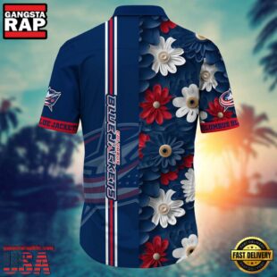 NHL Columbus Blue Jackets Hawaiian Shirt