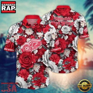 NHL Detroit Red Wings NHL Hawaiian Shirt