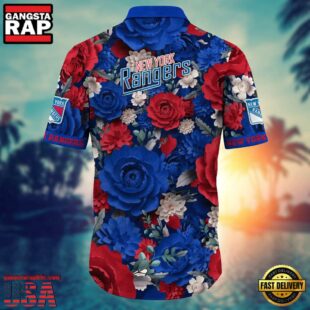 NHL New York Rangers Hawaiian Shirt