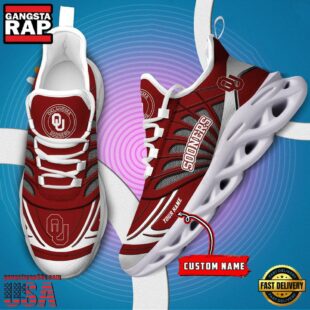 Oklahoma Sooners NCAA Custom Max Soul Shoes Sneaker