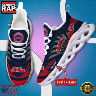 Ole Miss Rebels NCAA Custom Max Soul Shoes Sneaker