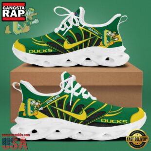 Oregon Ducks Mascot Logo Custom Max Soul Shoes