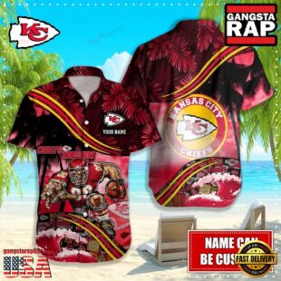 Personalized Kansas City Chiefs NFL Mascot Hawaiian Shirt