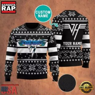 Personalized Van Halen Ugly Christmas Sweater