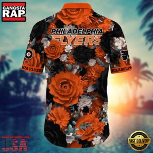 Philadelphia Flyers NHL Mens Hawaiian Shirt