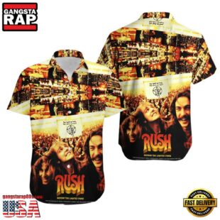 Rush Rock Band Beyond the Lighted Stage Hawaiian Shirt