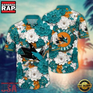 San Jose Sharks NHL Hawaiian Shirt