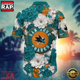 San Jose Sharks NHL Hawaiian Shirt