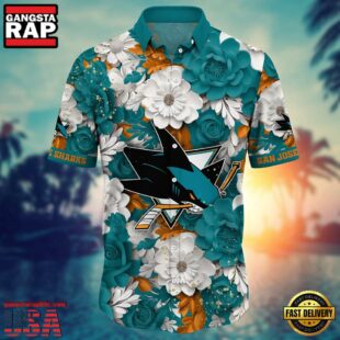 San Jose Sharks NHL Hawaiian Shirt