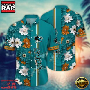 San Jose Sharks NHL Team Hawaiian Shirt