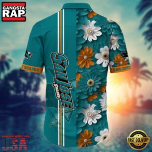 San Jose Sharks NHL Team Hawaiian Shirt