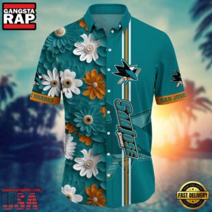 San Jose Sharks NHL Team Hawaiian Shirt