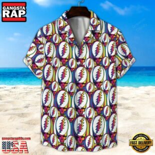 Seamless Grateful Dead All Over Print 3D Unisex Hawaiian Shirt