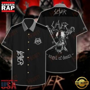 Slayer Music Band Angel Of Death 3D Print Hawaiian Shirt